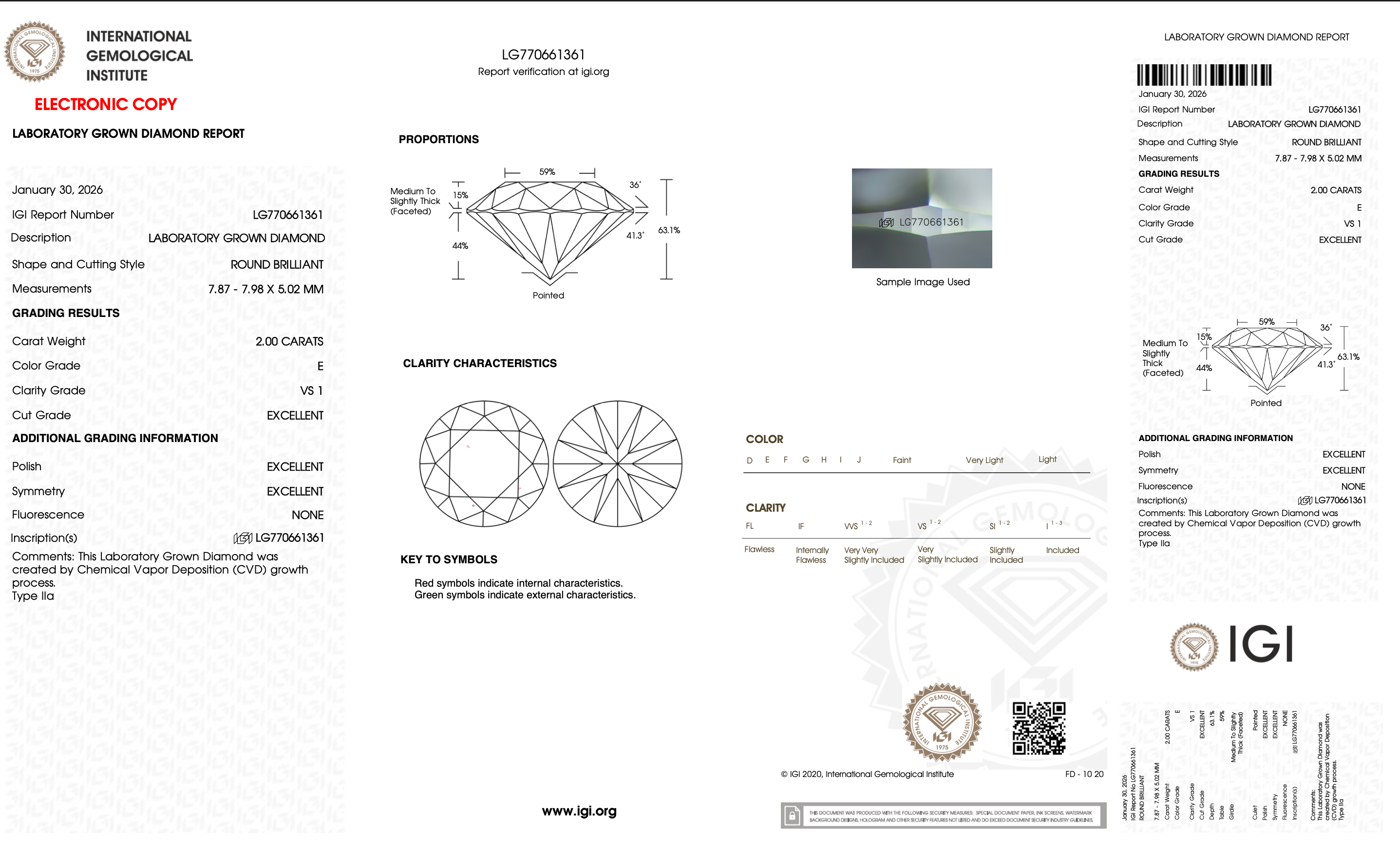 Round Brilliant 2.00ct E VS1