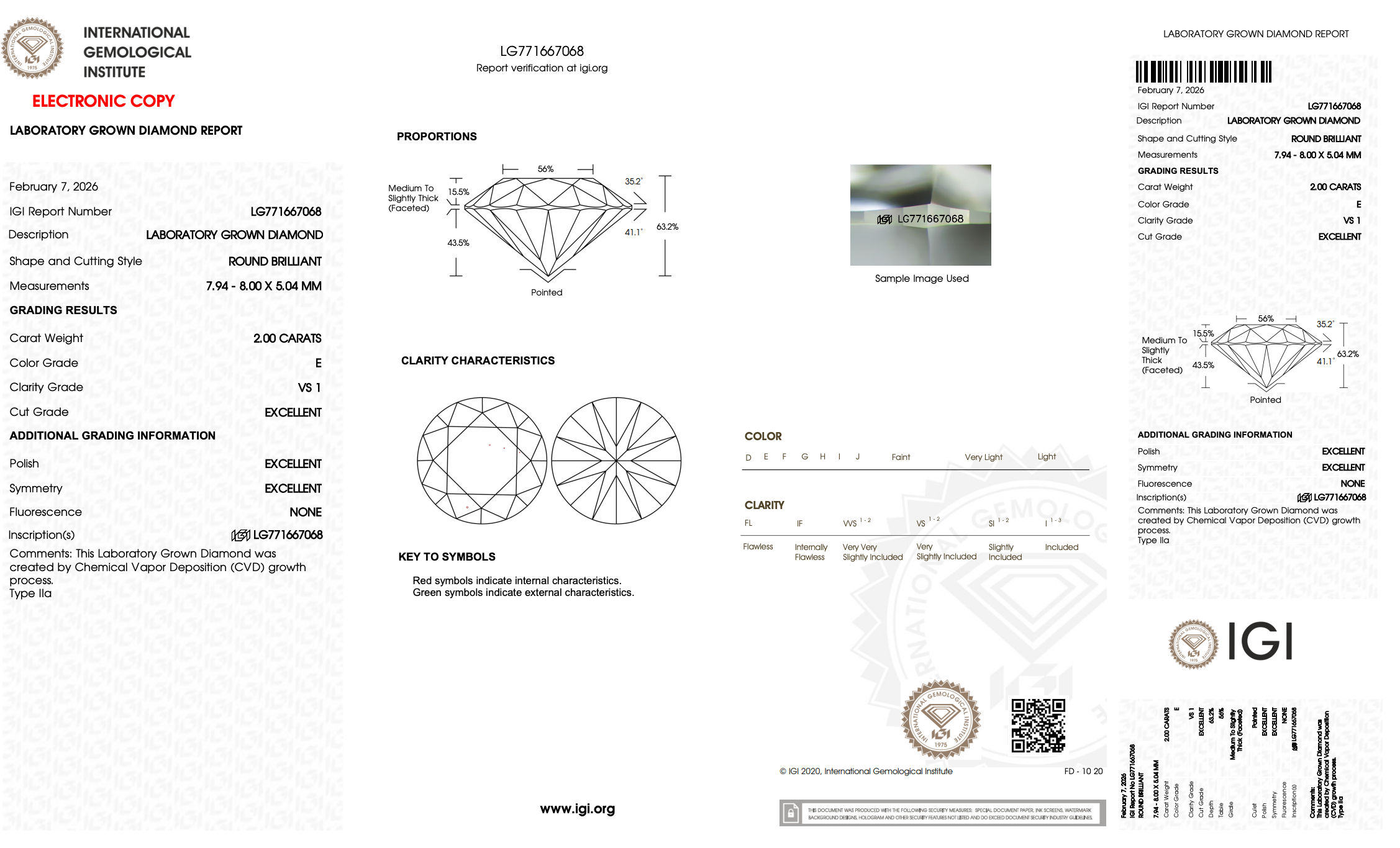 Round Brilliant 2.00ct E VS1